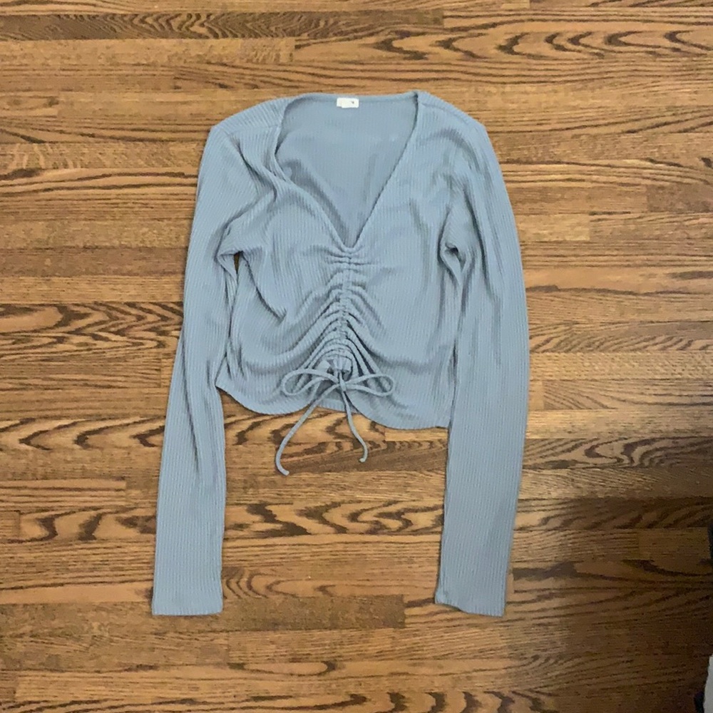 Garage tie crop top